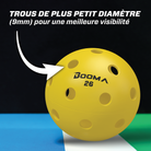Balles de pickleball intérieur jaune (6)