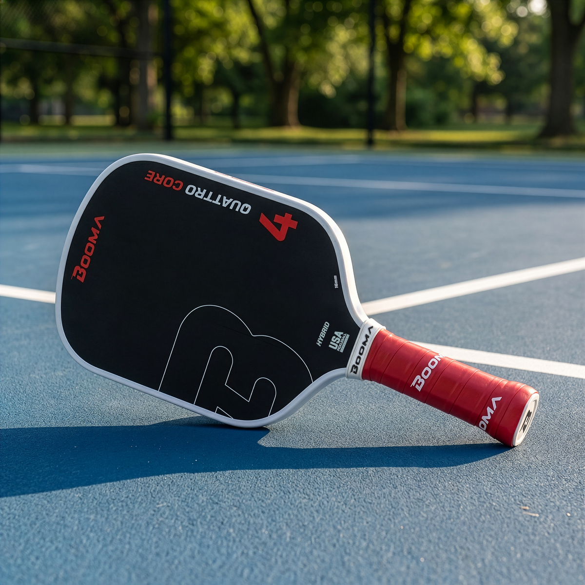 Raquette de pickleball BOOMA Quattro Hybride.
