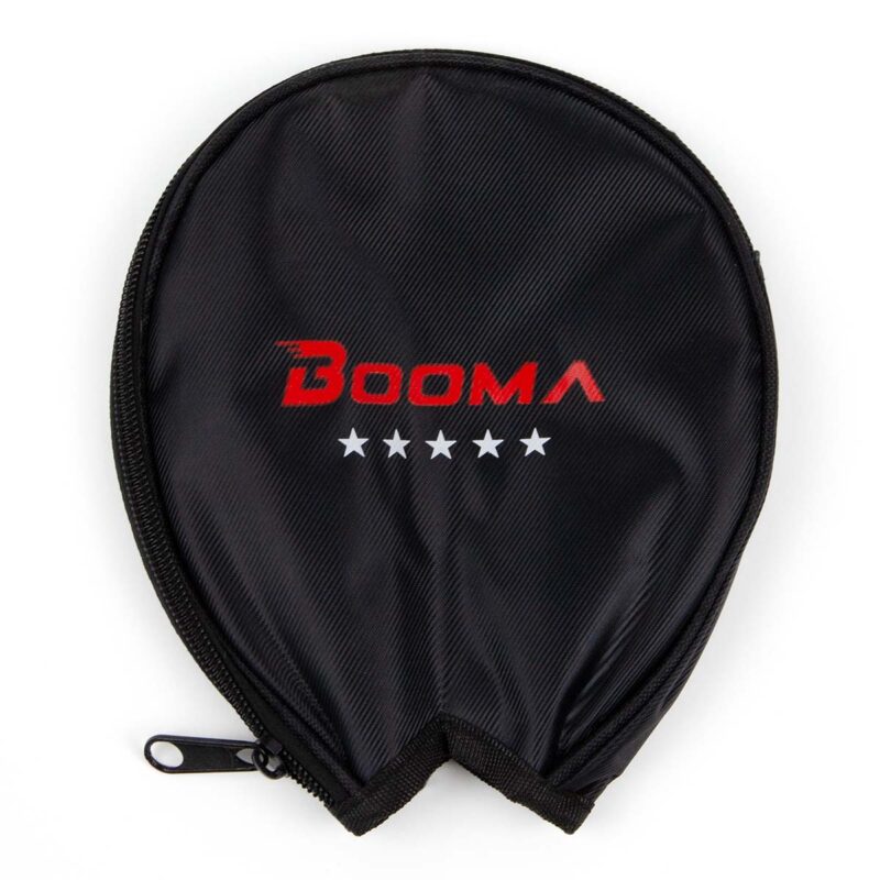 Image of protective case for BOOMA's Lightspeed Carbon Series ping pong paddle.