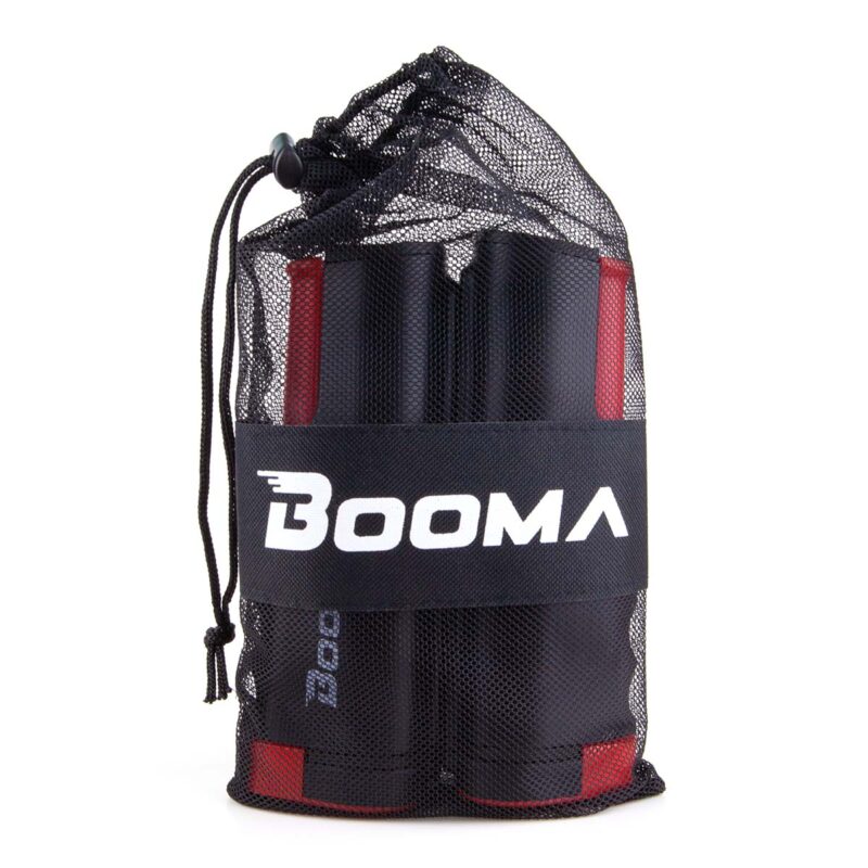 Image of carrying bag for BOOMA's retractable ping pong net.