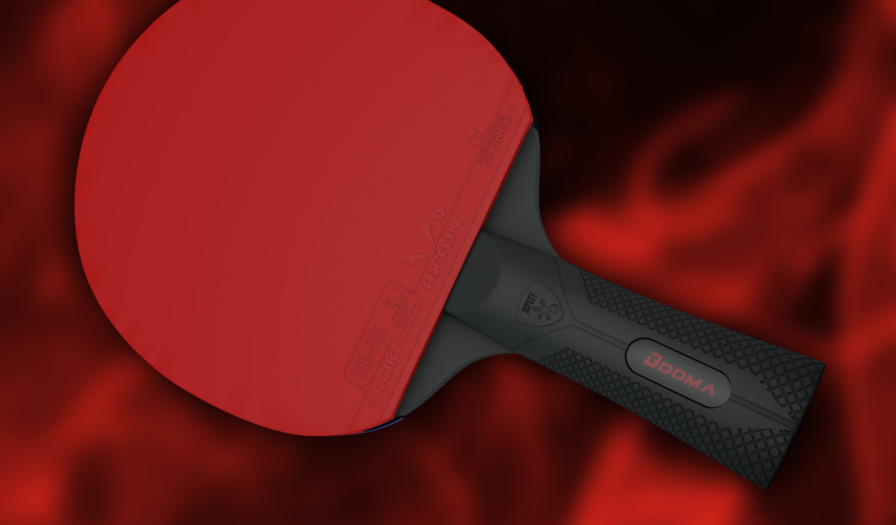 Image of the paddle in BOOMA's ping pong value set.