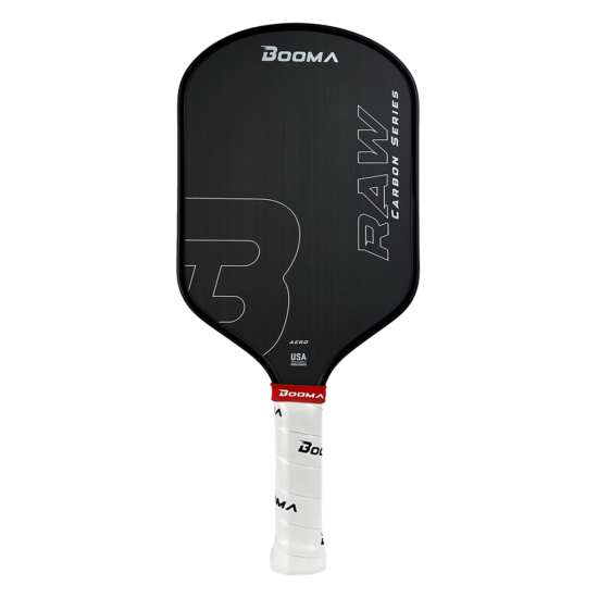 Image d'une raquette de pickleball Booma Raw Carbon Aero.