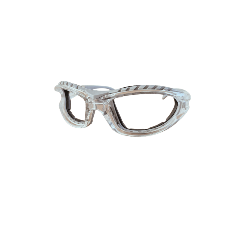 Image of BOOMA pickleball protective glasses with removable lenses.