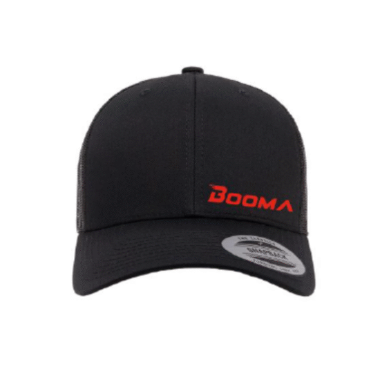 Image of a BOOMA trucker hat.