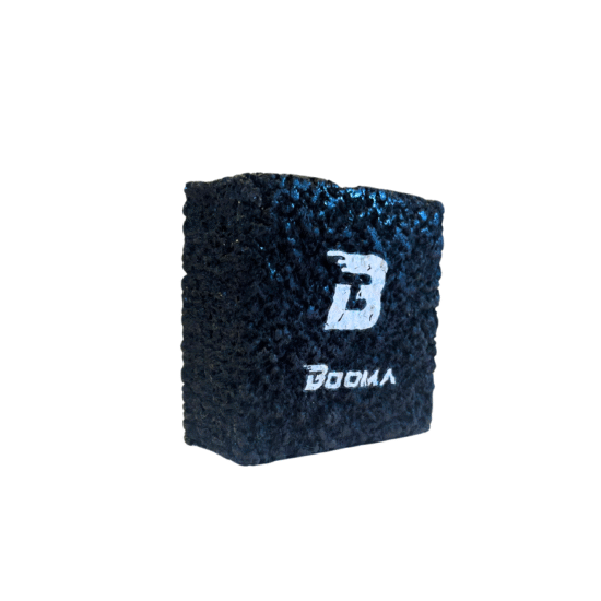 Image of a Booma raw carbon fiber pickleball paddle cleaning block.