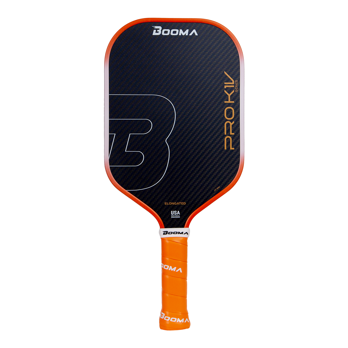 Image of a BOOMA Pro K1V pickleball paddle.