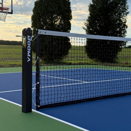 Image of a BOOMA Inground Pickleball Net System.